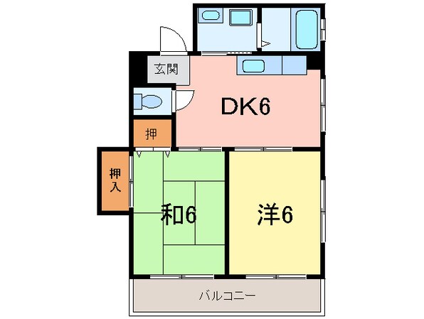 大光ハイツの物件間取画像